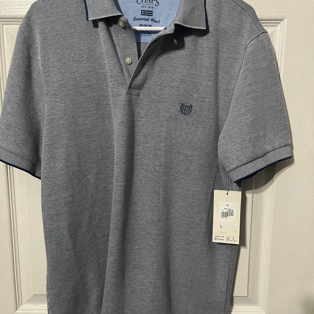 Chaps Men's Gray Polo Shirt